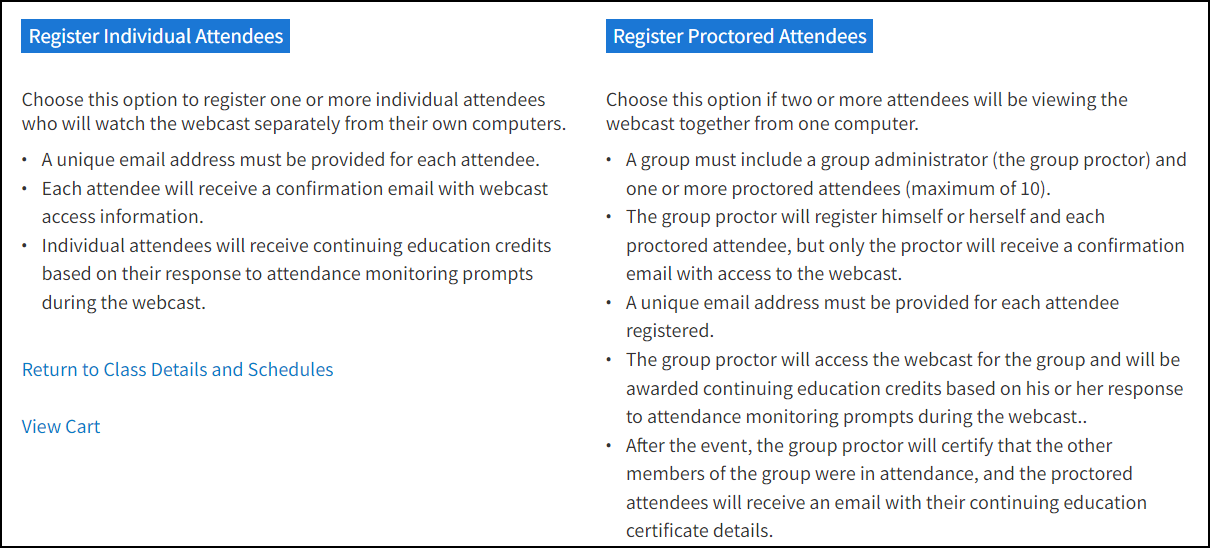 Image of Registration on Drake Support Website > Classroom Training